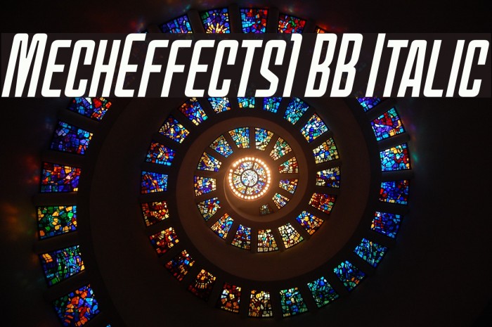 MechEffects1 BB Italic Font examples