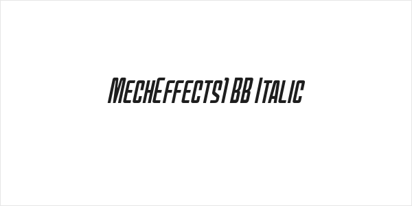 MechEffects1 BB Italic Logo