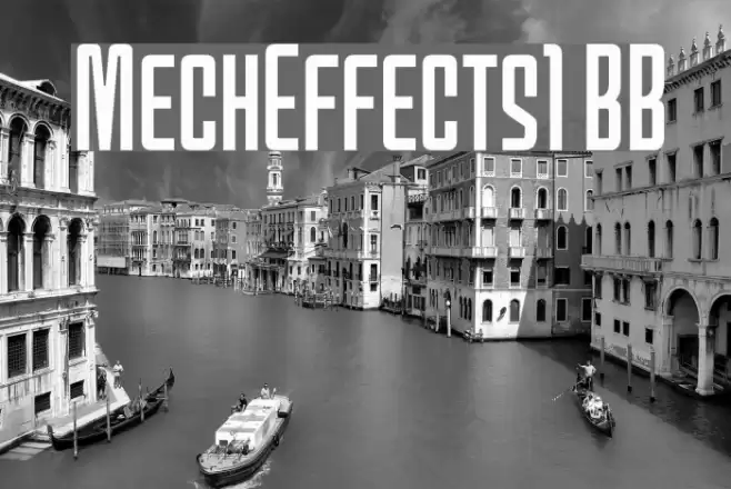 MechEffects1 BB Font examples