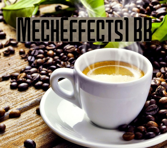 MechEffects1 BB Font examples