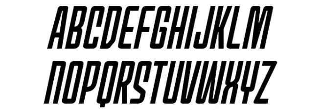 MechEffects1BB-Italic 字体 大写