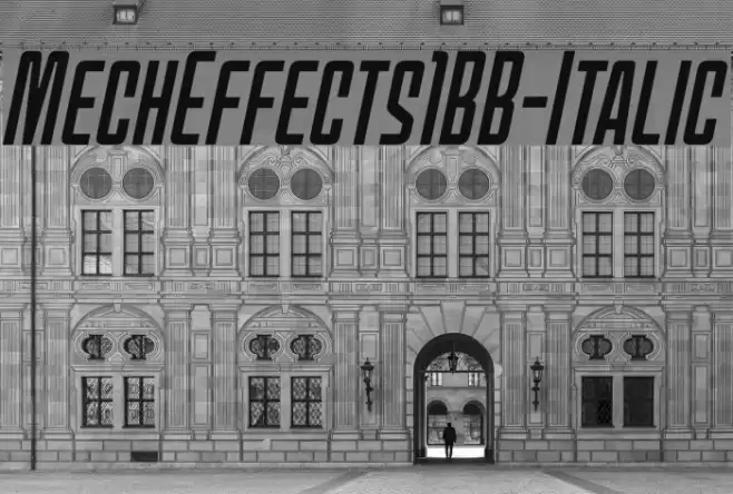 MechEffects1BB-Italic Font examples