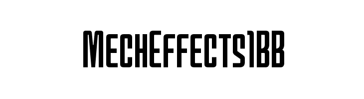 MechEffects1BB  Descarca Fonturi Gratis