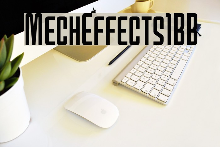 MechEffects1BB Font examples