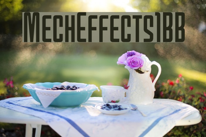 MechEffects1BB Font examples