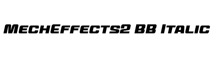 MechEffects2 BB Italic Font