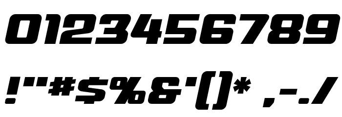 MechEffects2 BB Italic Font OTHER CHARS