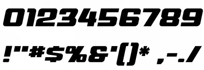 MechEffects2 BB Italic Font OTHER CHARS