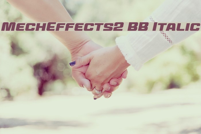 MechEffects2 BB Italic Font examples