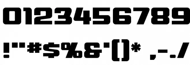 MechEffects2 BB Font OTHER CHARS