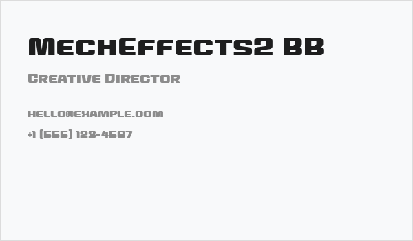MechEffects2 BB Business Card