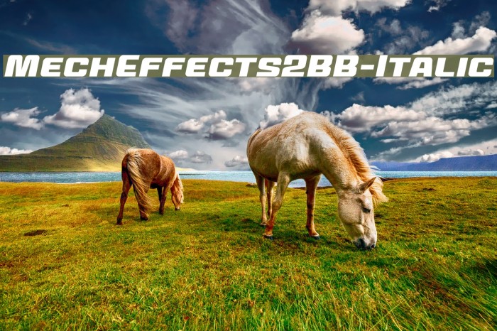 MechEffects2BB-Italic Font examples