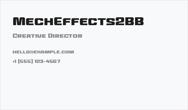 MechEffects2BB Business Card