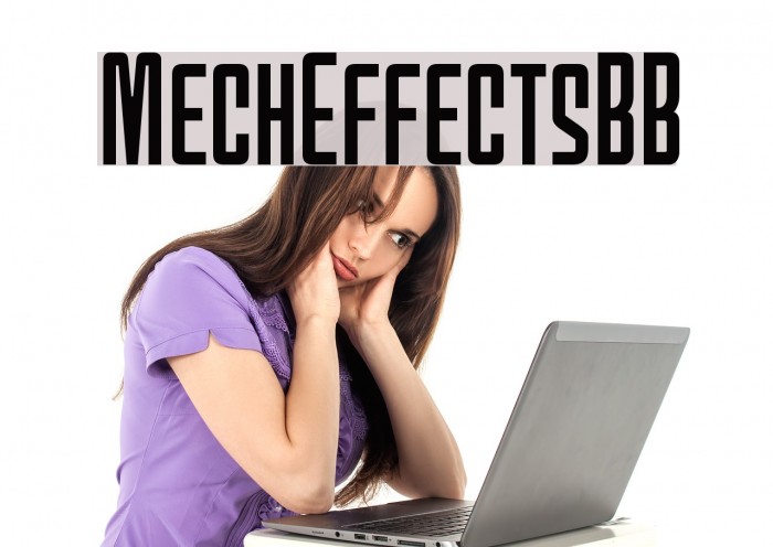 MechEffectsBB Font examples