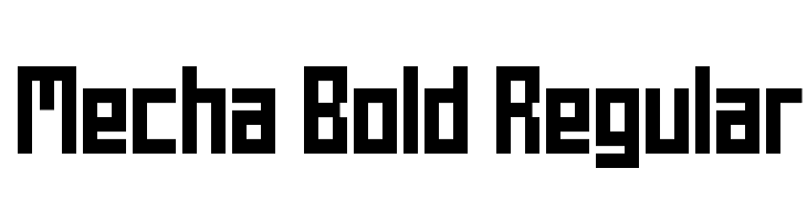 Mecha Bold Regular Font