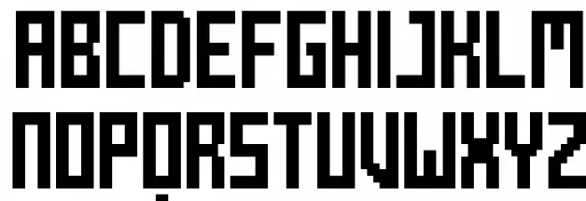 Mecha Bold Regular 字体 大写