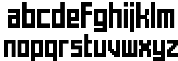 Mecha Bold Regular Font LOWERCASE