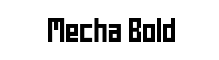 Mecha Bold  Free Fonts Download