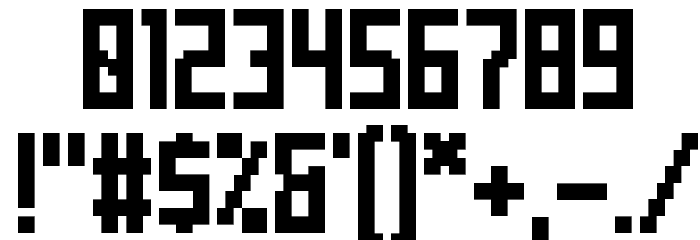 Mecha Bold Font OTHER CHARS