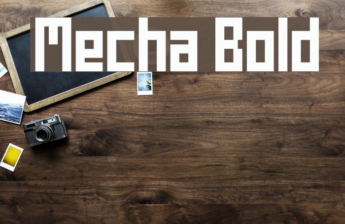 Mecha Bold Font examples