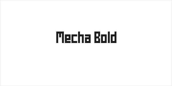 Mecha Bold Logo