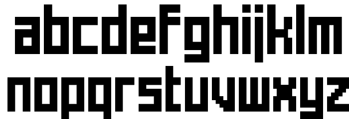 Mecha Bold Font LOWERCASE