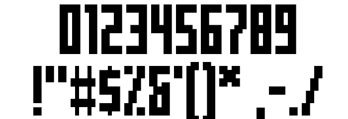 Mecha Condensed Bold Regular Font OTHER CHARS