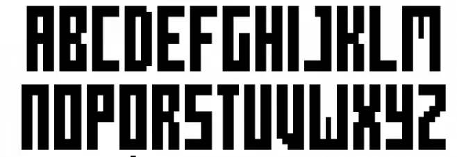 Mecha Condensed Bold Regular Schriftart Groß