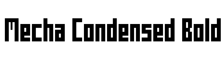 Mecha Condensed Bold Font