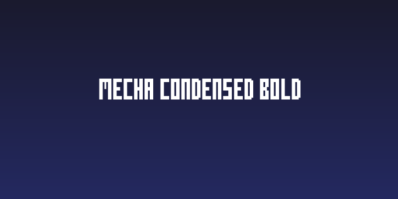 Mecha Condensed Bold Social Header