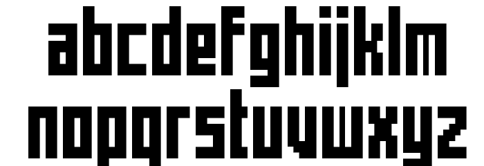 Mecha Condensed Bold Font LOWERCASE