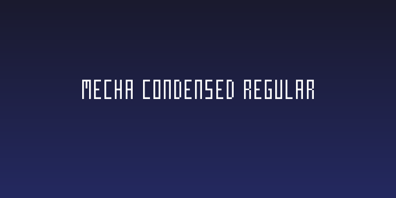 Mecha Condensed Regular Social Header