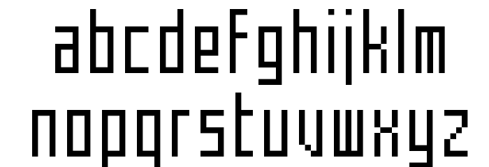 Mecha Condensed Regular Font LOWERCASE