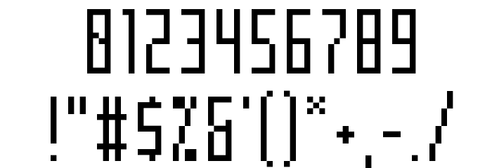 Mecha Condensed Font OTHER CHARS