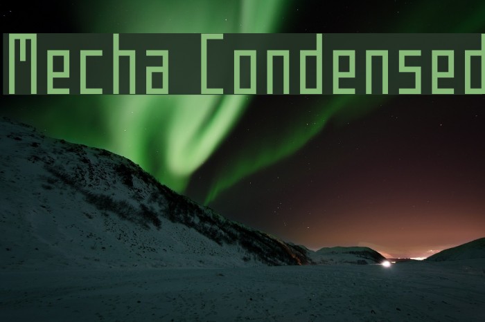 Mecha Condensed Font examples