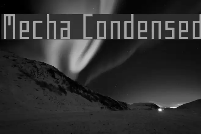 Mecha Condensed Example 3
