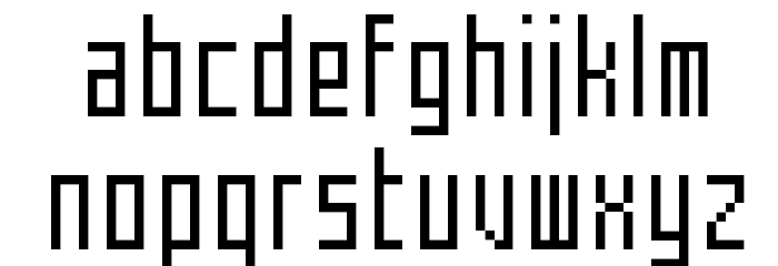 Mecha Condensed Font LOWERCASE