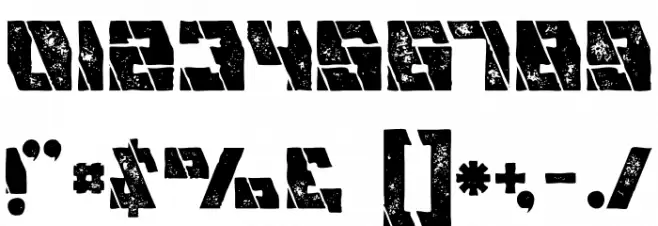 Mecha Grunge Font OTHER CHARS