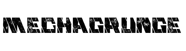 Mecha Grunge  フリーフォントのダウンロード