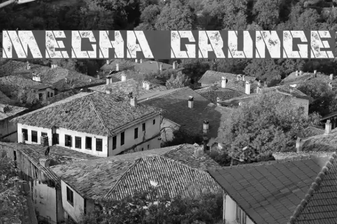 Mecha Grunge Font examples