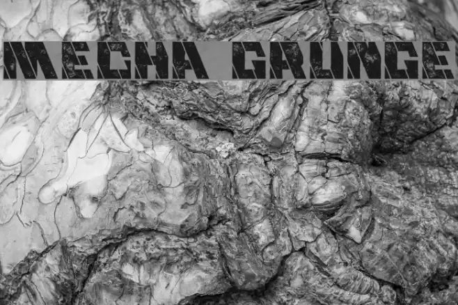 Mecha Grunge Font examples