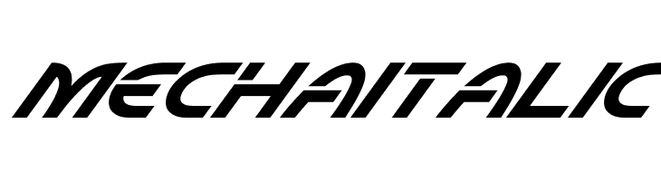 Mecha Italic  لخطوط تنزيل