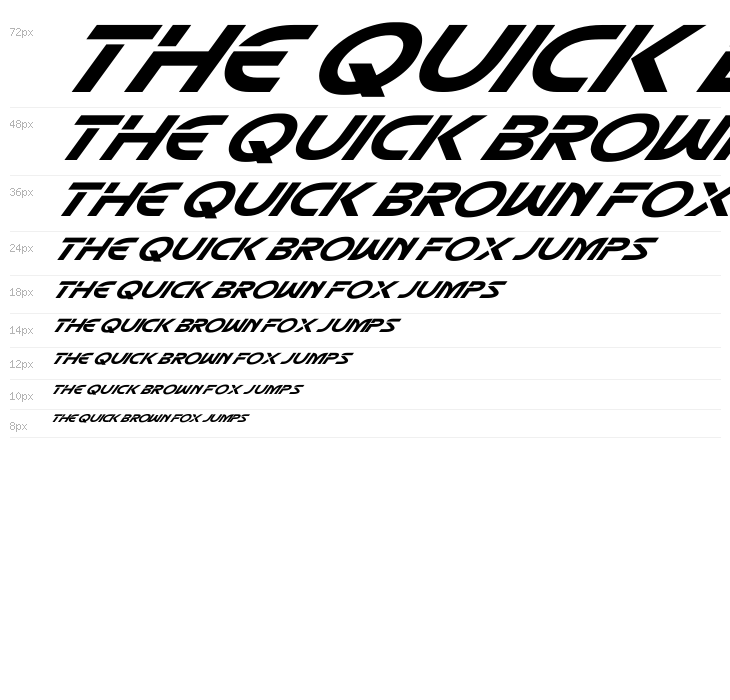 Mecha Italic Waterfall