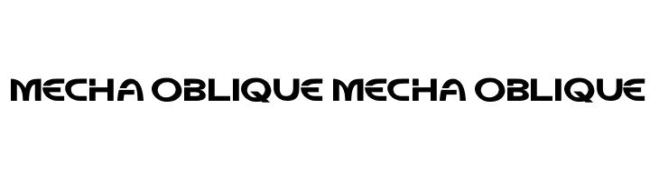 Mecha Oblique Mecha Oblique  لخطوط تنزيل