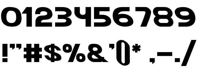 Mecha Oblique Mecha Oblique Font OTHER CHARS