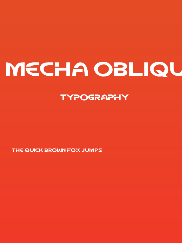 Mecha Oblique Mecha Oblique Poster