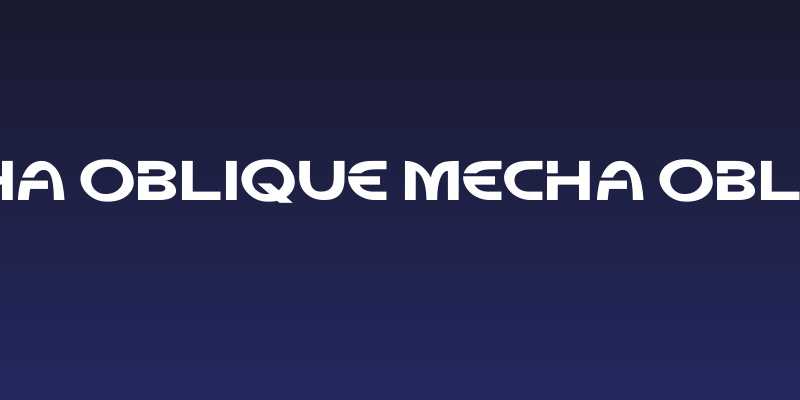 Mecha Oblique Mecha Oblique Social Header