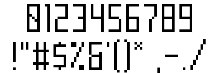 Mecha Regular Font OTHER CHARS