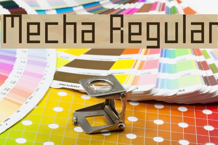 Mecha Regular Font examples