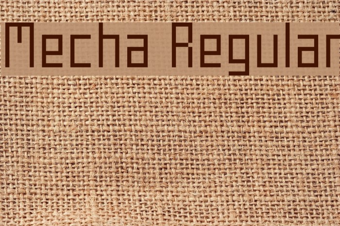 Mecha Regular Font examples